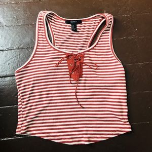 Striped orange top